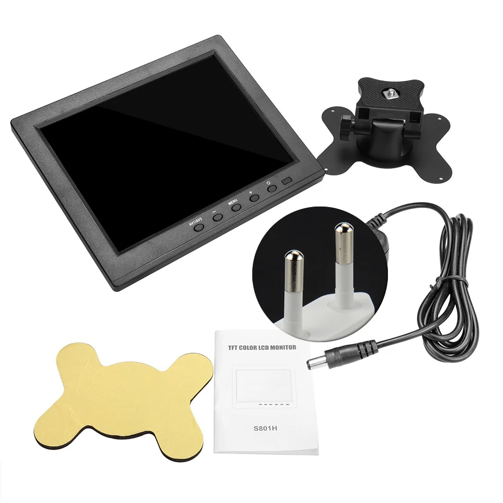 8 дюймов парковка TFT VGA безопасности Компьютерные аксессуары HD заднего вида