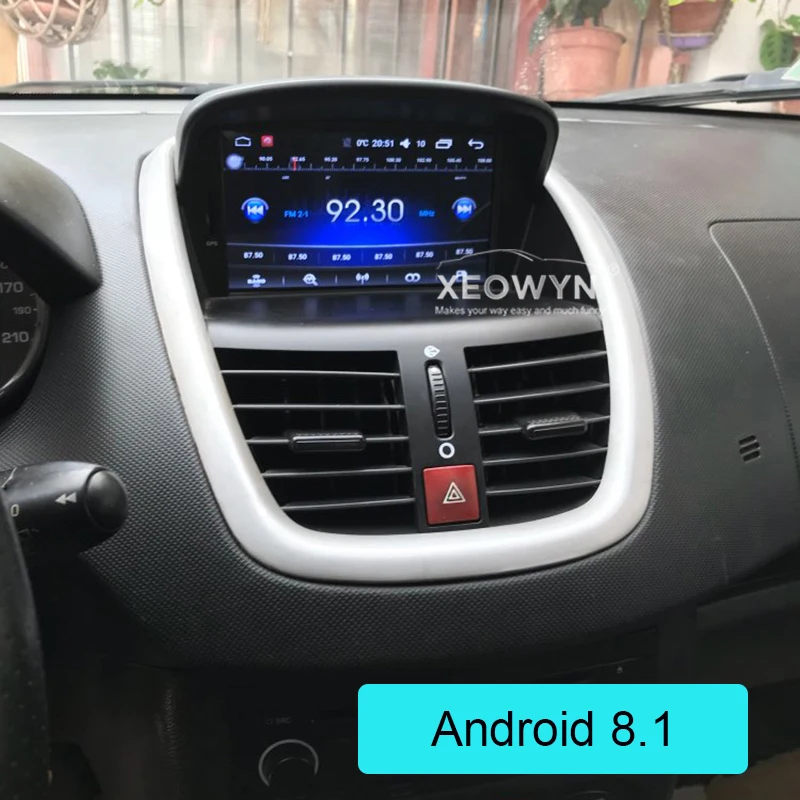 " Android 9,0 Автомобильный DVD стерео для peugeot 207 2007- авто радио gps Навигация Аудио Видео DAB+ WiFi 1 Гб ram