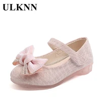 ulknn party shoes for girls children bow princess shoes pu baby todder springautumn kids wedding mary jane sandals soft casual