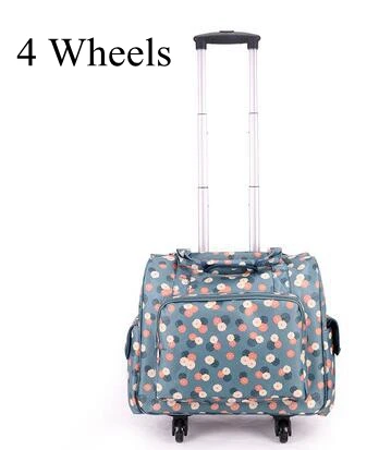 4 wheels Женский чемодан, чемодан на колесиках, дорожная сумка на колесиках 20 дюймов, сумки на колесиках для ноутбука, бизнес чемодан на колесиках для путешествий - Цвет: 4 wheels