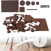 areyourshop 235 piece self stick furniture felt pads for hard surfaces brown