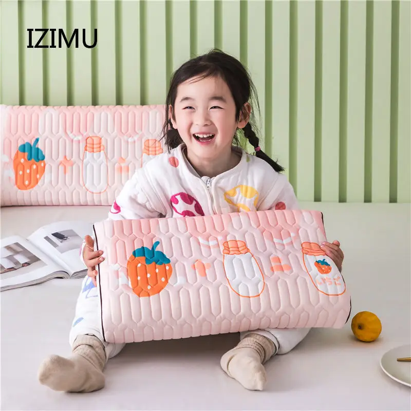 

Pure Natural Children Latex Pillow Baby Nursing Pillow Kids Sleep Protect Vertebrae Pillow Kids Cartoon Pillow anime decor