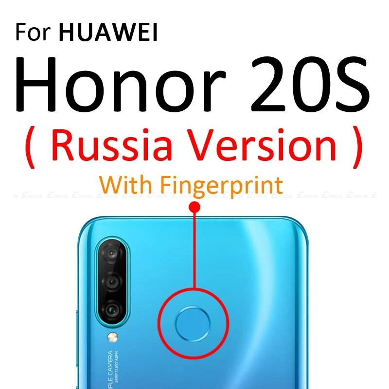 For Honor 20S Russia 3D углеродное волокно задняя крышка Защитная пленка для экрана для HuaWei Honor Note 10i 20i 20S View 30 20 10 Pro Lite V9 Play не стекло - Цвет: For Honor 20S Russia