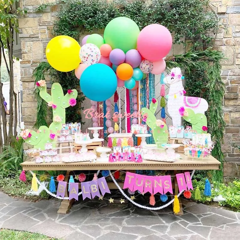 Pinata Единорог ламы воздушные шары ламы Альпака воздушный шар из фольги для вечеринок животных Baby Shower поставки с днем рождения украшения Дети