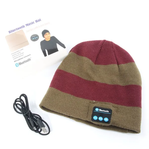 Soft Warm Beanie Hat Earphone Wireless Bluetooth Smart Cap Headset Headphone Speaker Mic Hats S2 New | Электроника