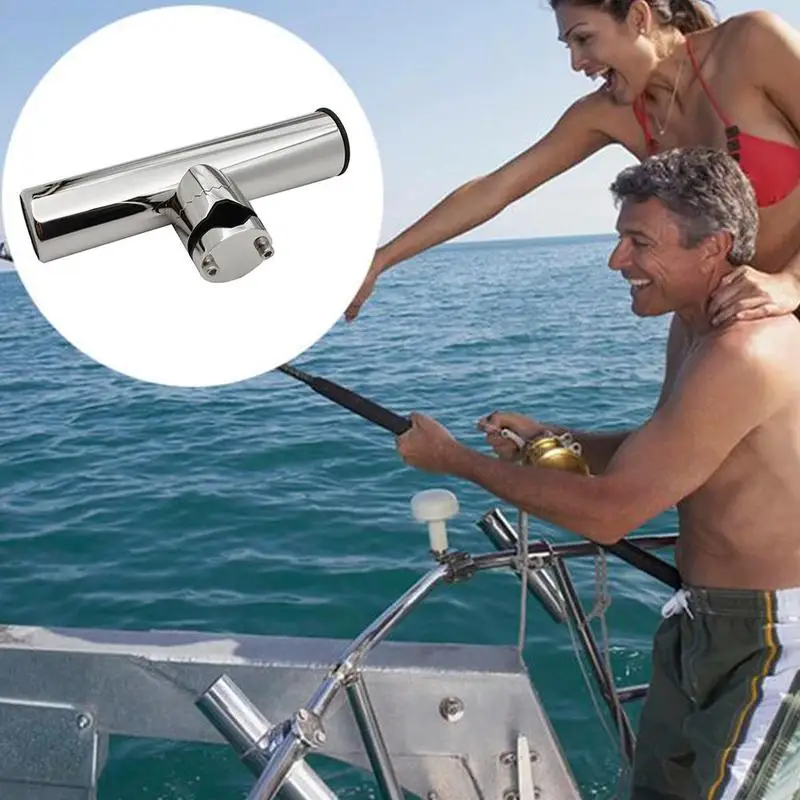 

Steel Fishing Pole Stand Bracket Fishing Fishing Rod Boat Tool Fit Accessory Holder For Rails Marine S1D2