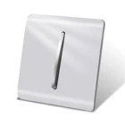 Настенный кнопочный высветильник ель BSEED, 1234 клавиши, 2 канала, механический переключатель с пластиковой панелью, стандарт ЕС, серого и черного цвета