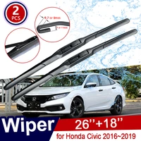 for honda civic 10 2016 2017 2018 2019 car wiper blades 10th gen 10 fc fc1 fc2 fc5 front windshield wipers car accessories goods