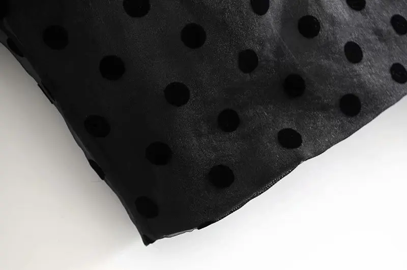 Сексуальные женские укороченные топы Новинка осени 2019 модная блузка в горошек с