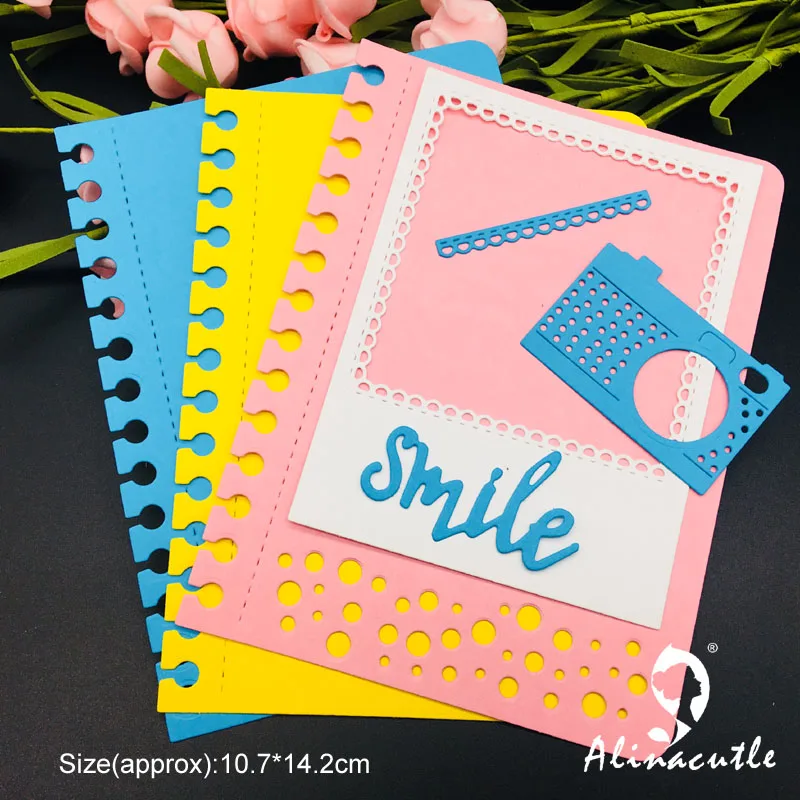 Штампованная металлическая штамповка 6 шт. смайлик фоторамка скрапбукинг бумага