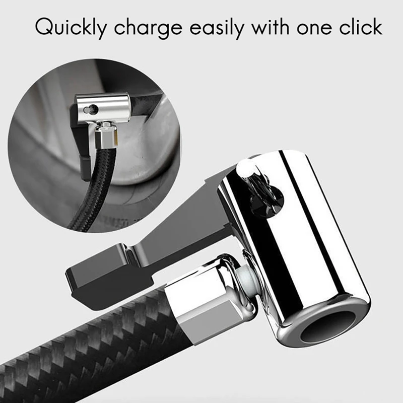 

Car Motorcycle Air Compressor DC 12V Tire Inflator Air Pump 150 PSI Auto Air Pump with LED Light