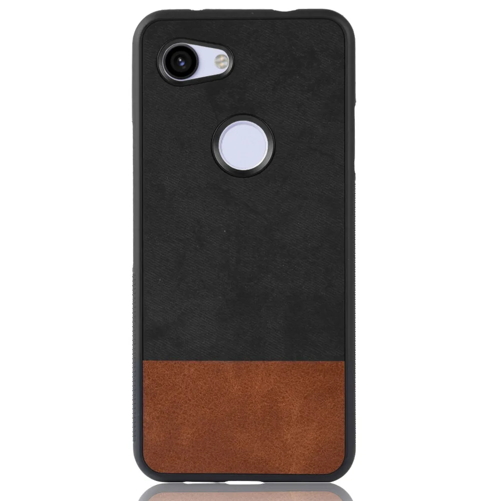For Google Pixel 3A Case Retro Denim Fabric Leather Protect Phone XL 3axl 4xl Business Hard Back Cover (N0531) |