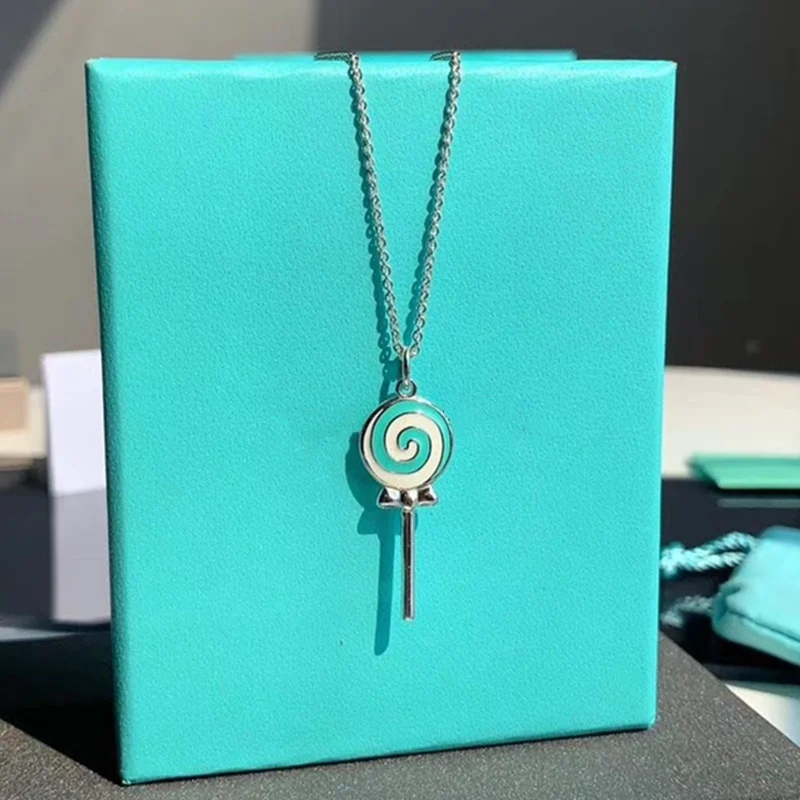 Горячая Мода 925 стерлингового серебра романтическая подвеска в виде леденца