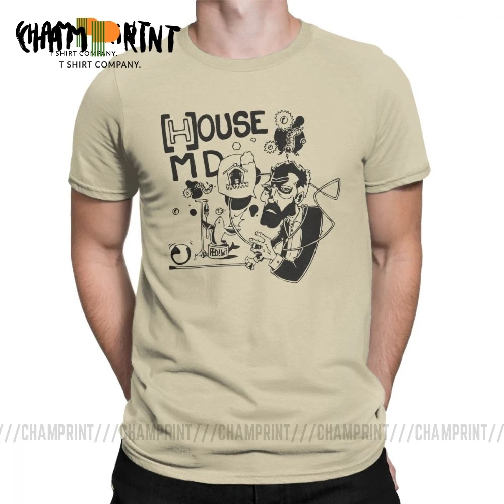 Мужская футболка с круглым вырезом из натурального хлопка коротким рукавом |