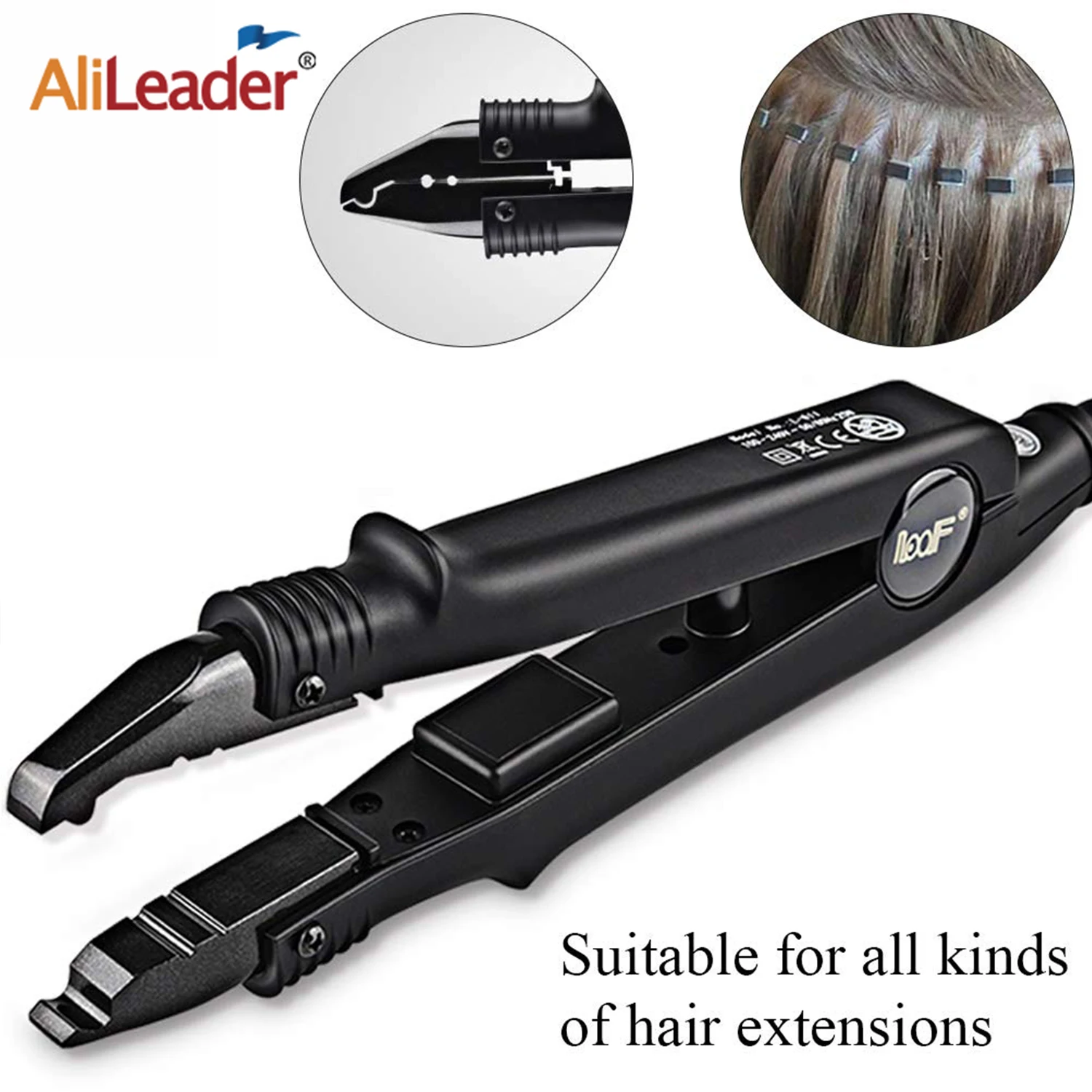 

Инструменты для наращивания волос Alileader, профессиональная переменная пластина с постоянным нагревом и кератиновым клеем для наращивания в...
