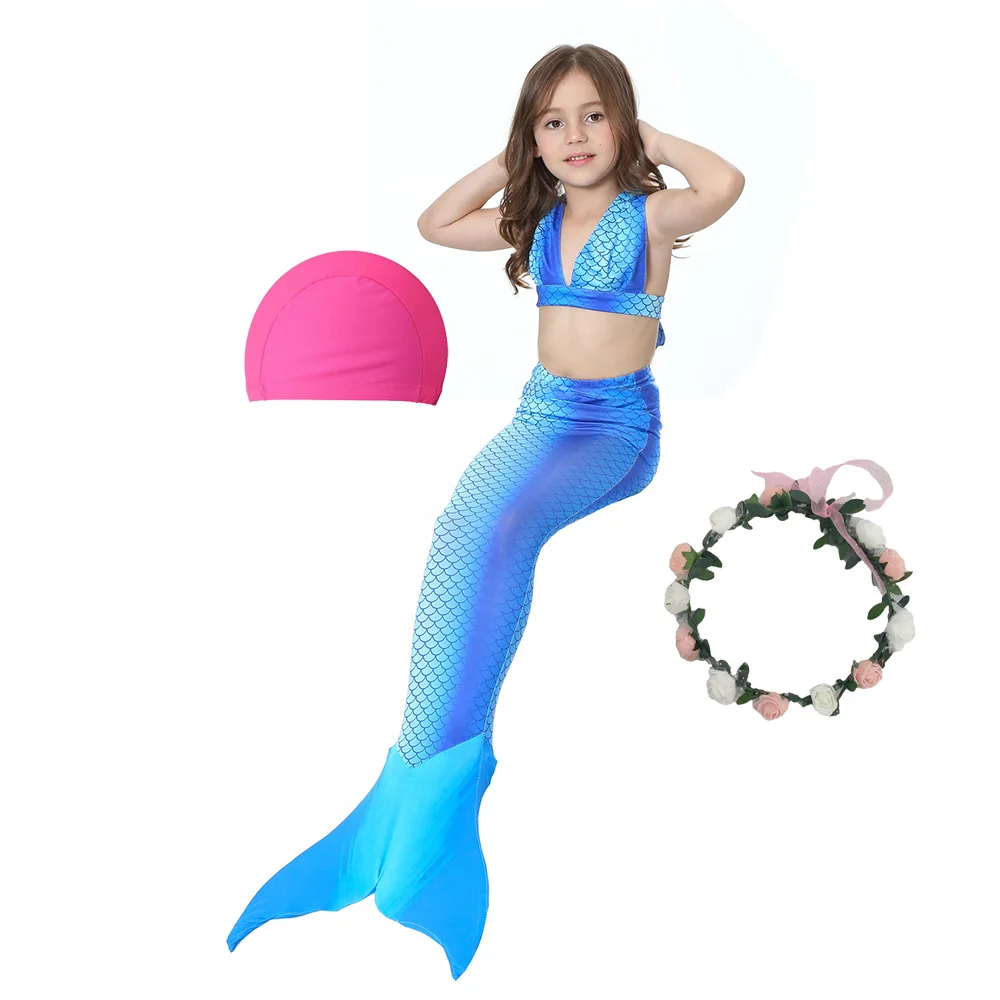 Новинка красивое детское одеяло хвост русалки для плавания бикини нарядное