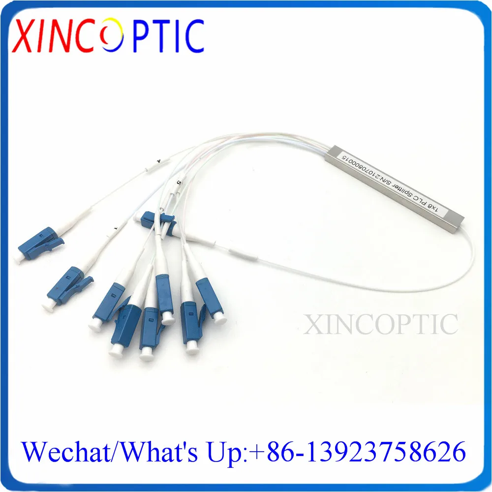 10 шт. 8Ch блокирующий ПЛК-Сплиттер 1x 8 стальная трубка 0 9 мм G657A2 см с ST/FC/SC/LC/APC