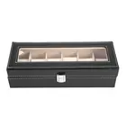 Коробка для часов с 236 ячейками, из искусственной кожи, держатель для часов, органайзер, коробка для хранения кварцевых часов, шкатулок для ювелирных изделий, лучший подарок