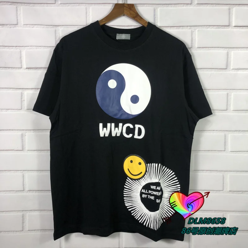 

2021 CPFM T-shirt W.W.C.D. Tee Men Women High Quality Taiji Energy graphic Logo Print Music Tour Short Sleeve Hip Hop Tops