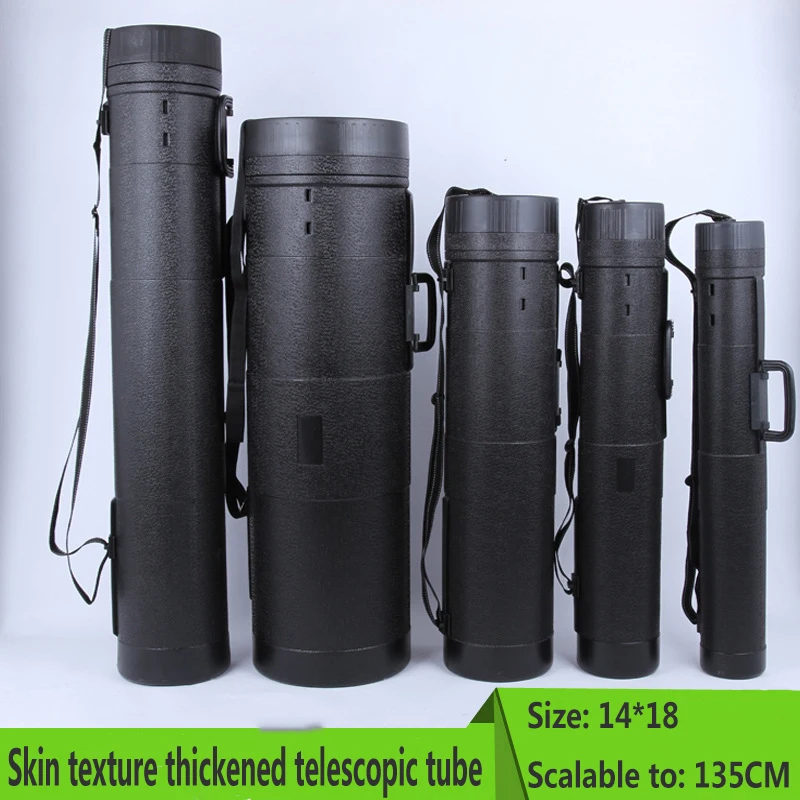 Трубка для рисования телескопический пластиковый непромокаемый тубус