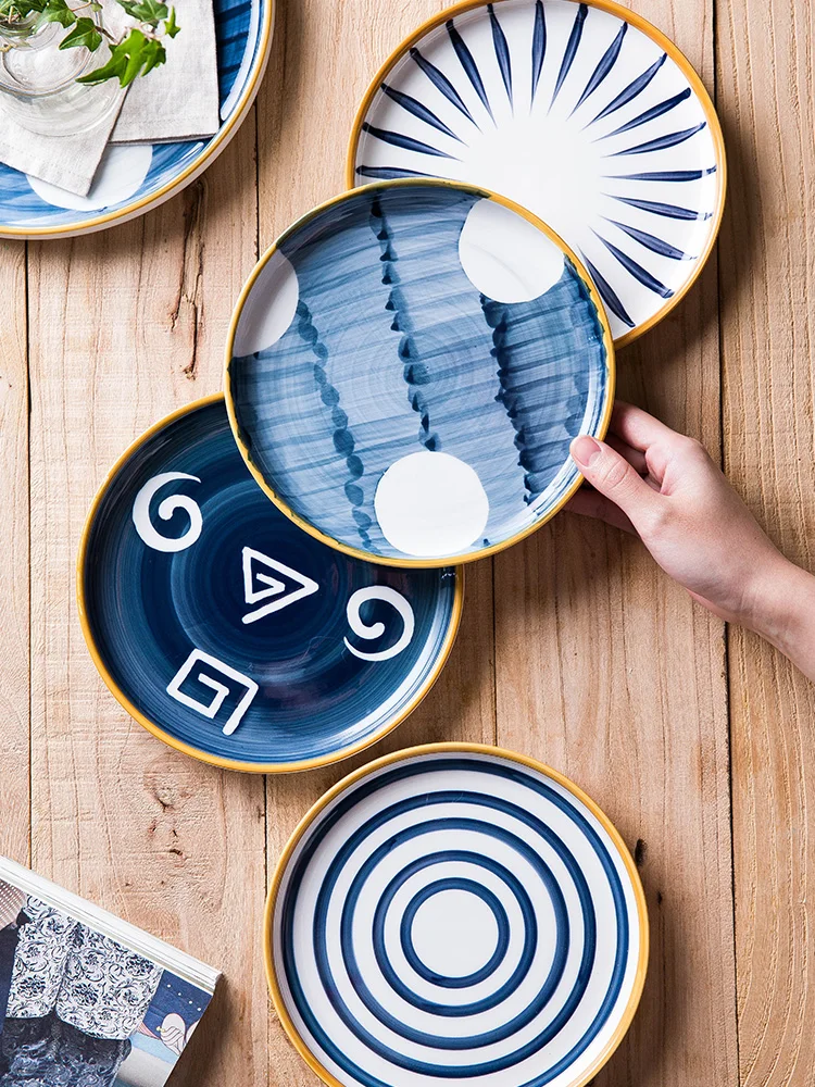 

Uniho Ceramic Dinner Plates Porcelain Dishes and Plates Sets Tableware Cake Plate Dessert Plate Sushi Plate Dinnerware Sets