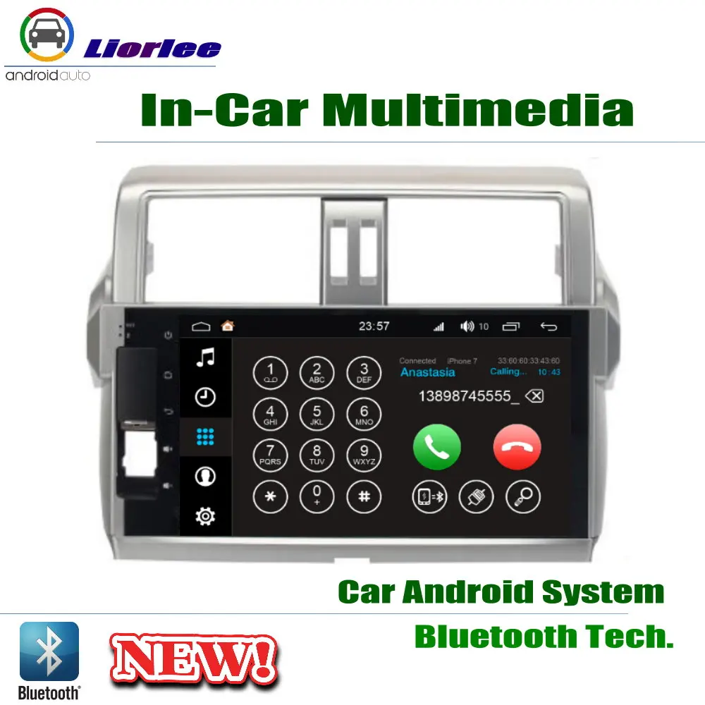Для Toyota Land Cruiser Prado 150 2014-2017 GPS навигация Carplayer Android RockChip PX5 1080P 10 1 &quotIPS ЖК-экран радио