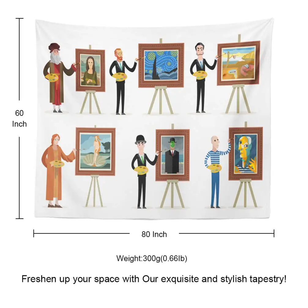 

Great Art Portrait Birth Hat Cartoon Face Fine Frame Landscape for Home Decorations