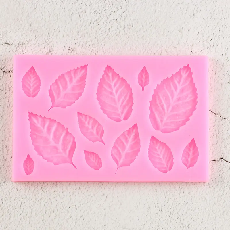 Sugarcraft листья силиконовые формы листок розы DIY помадка для кекса инструменты