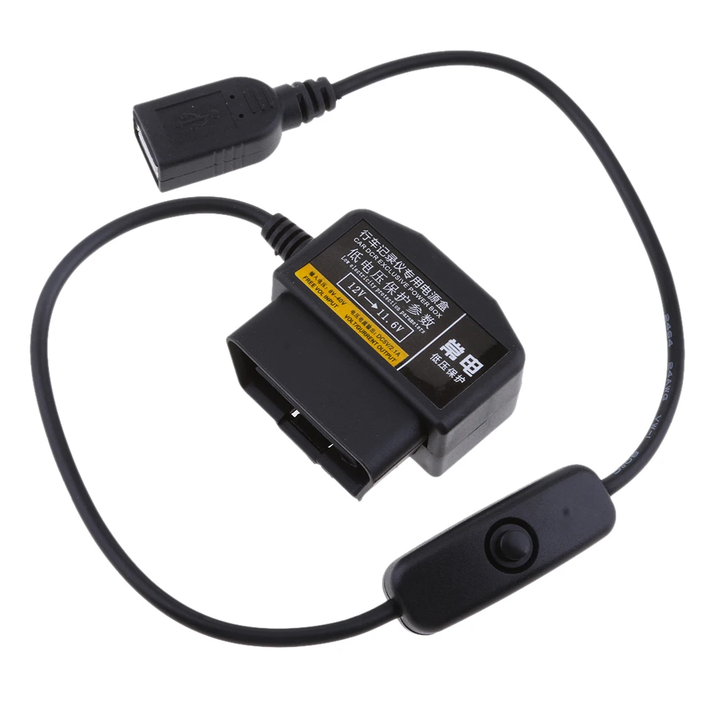 

12V/36V to 5V/2A Dash Cam / Car Video Recorder HardWire Kit DVR OBD Buck Line