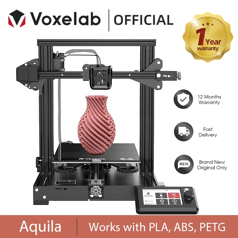 Набор для 3D-принтера Voxelab Aquila, бесшумная материнская плата, возобновление печати, стеклянный карборунд, большой размер, 3D-принтер
