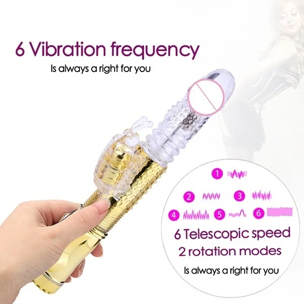 Thrusting Waterproof Wireless Quiet Bee Vibrator Multispeed Massager Female Sex Toy | Красота и здоровье