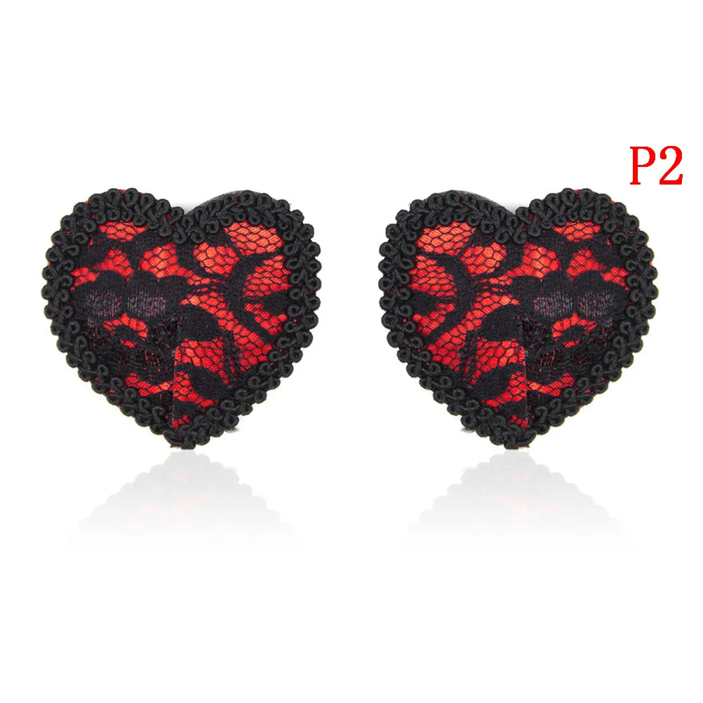 

1 Pair Heart Round Lace Shape Nipple Stickers Sexy Pasties Stickers Women Lingerie Sequin Tassel Breast Bra Nipple Cover