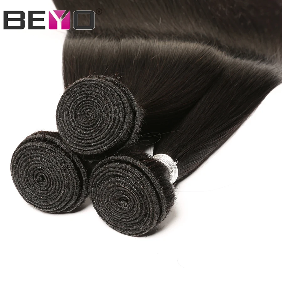 

Indian Straight Hair Bundles 3 Bundle Deals 100% Human Hair Bundles Remy Hair Extensions Can Be Dyed 10-26 Inch Beyo Hair