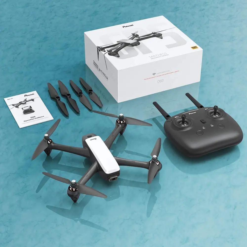 Potensic D60 Дрон с камерой 1080P Профессиональный FPV Wi-Fi RC дроны удержание высоты авто