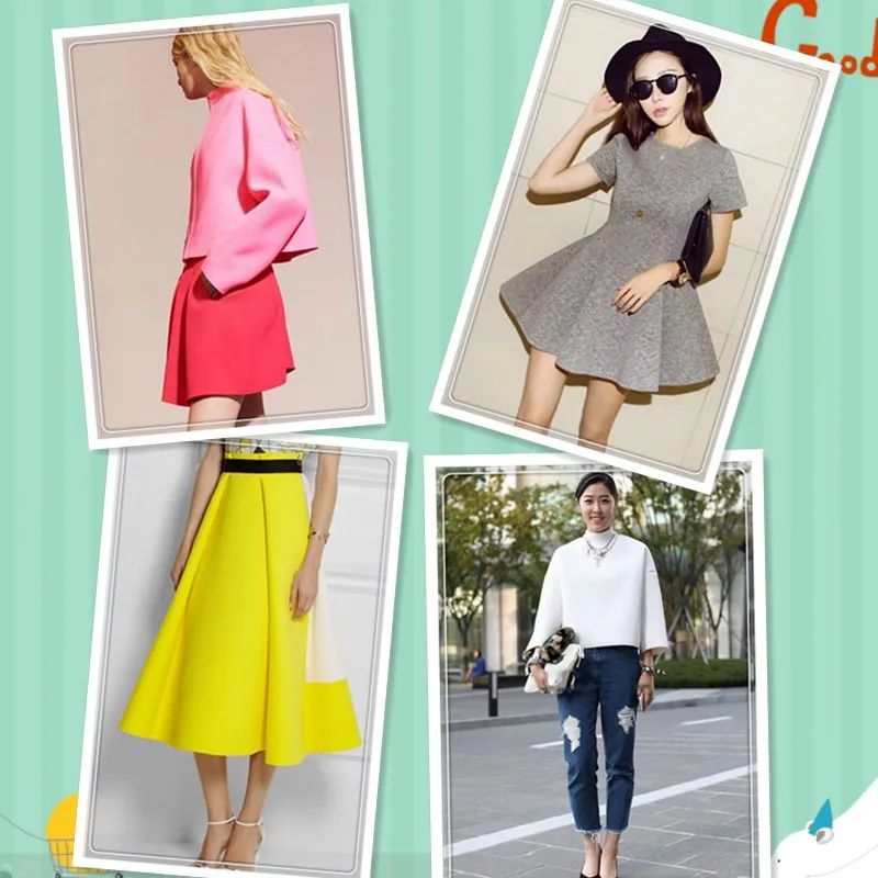 

100/200cm Meeetee Width 160cm Space Cotton Fabric Knit Elastic Cloth for Appearl Jacket Skirt Sewing DIY Design Accessories