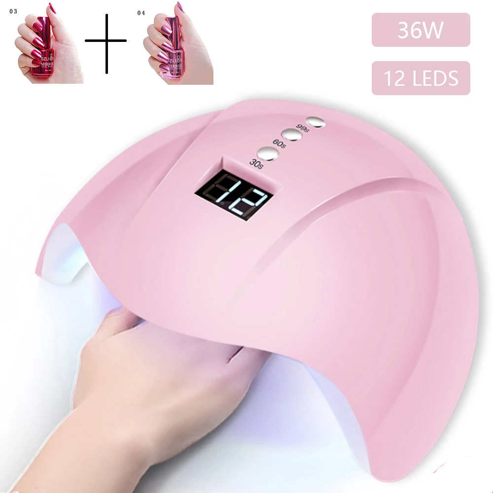 Лампа для маникюра светодиодный Сушилка для ногтей 120W USB гелевая лампа для ногтей, осушающая лампа для гель Лаки с лак для ногтей Авто Маникюр Сенсор - Цвет: 26