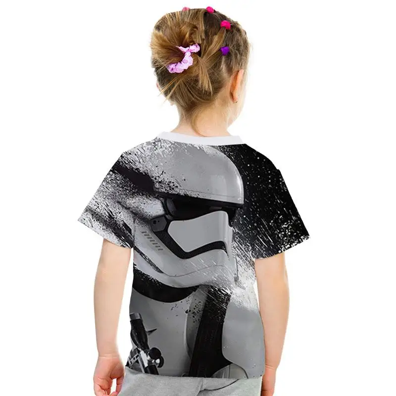 Звездные войны 3D imprimir bien de los hombres/las nias Топы Camiseta de manga corta Caballero Jedi imprimir nios camiseta de moda