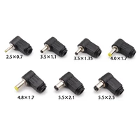 dc power male plug jack adapter 90 degree male 5 5x2 1mm 5 5x2 5mm 4 8x1 7mm 4 0x1 7mm 3 5x1 35mm 2 5x0 7mm 2 0x0 6mm