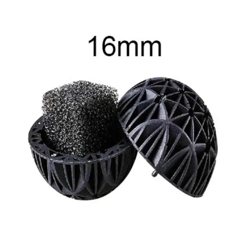 

100pcs Practical Aquarium Bio Balls Fish Tank Filters Black Ball 16MM/26MM