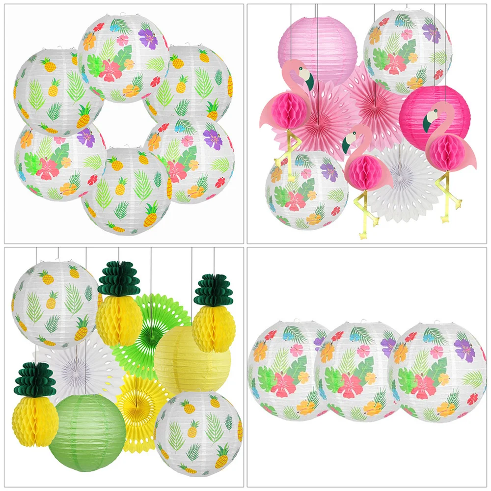 

6 Pcs Multipurpose Hanging Ornaments Folding Decoration Lanterns Photo Props