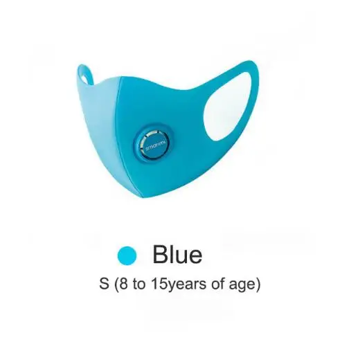 1 pcs blue S 8-15 Xiaomi SmartMi Kid Mask детская легкая дышащая Дымчатая маска мощная фильтрация РМ2, 5 Блокировка аллергенов для друзей, 1 шт - Цвет: 1 pcs blue S 8-15