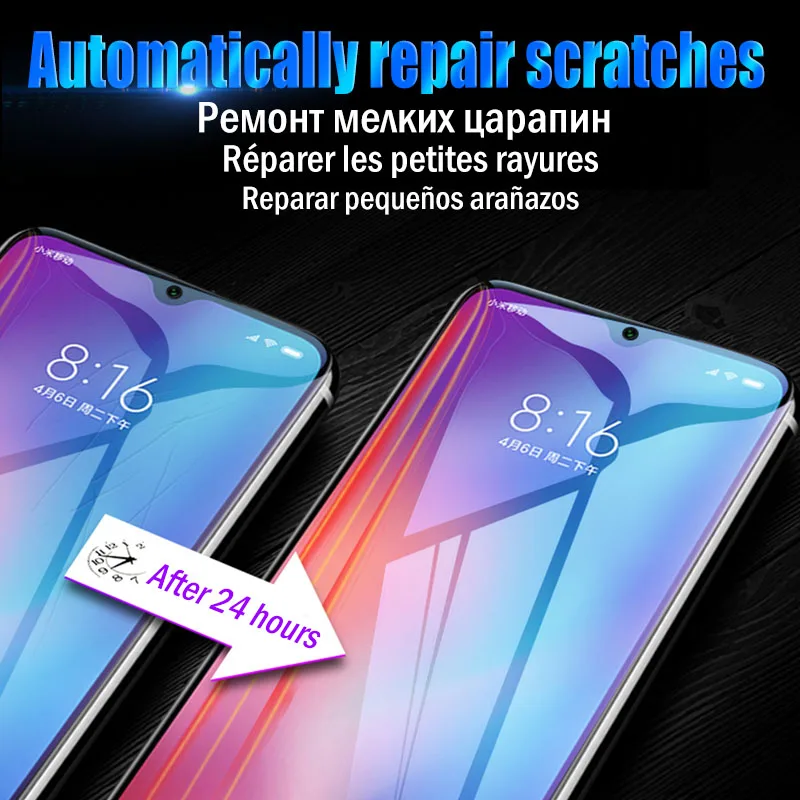 9D полное покрытие мягкая Гидрогелевая пленка для Xiaomi Redmi Note 8 7 K20 Pro GO защита экрана