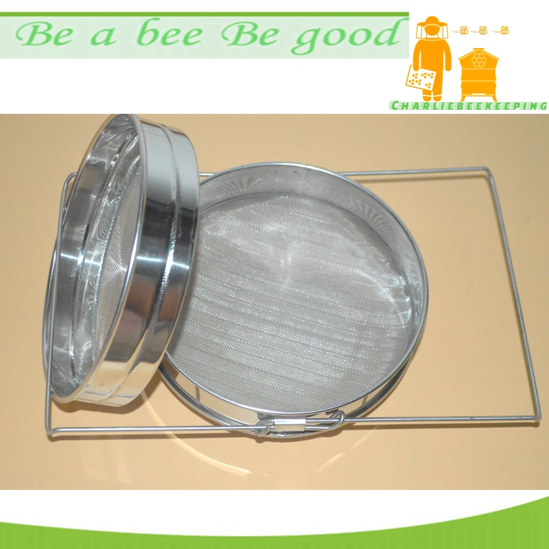 Фильтр для меда из нержавеющей стали 304, 2-слойные высокоэффективные фильтры для меда, двойные фильтры для меда, инструмент для пчеловодства от AliExpress WW