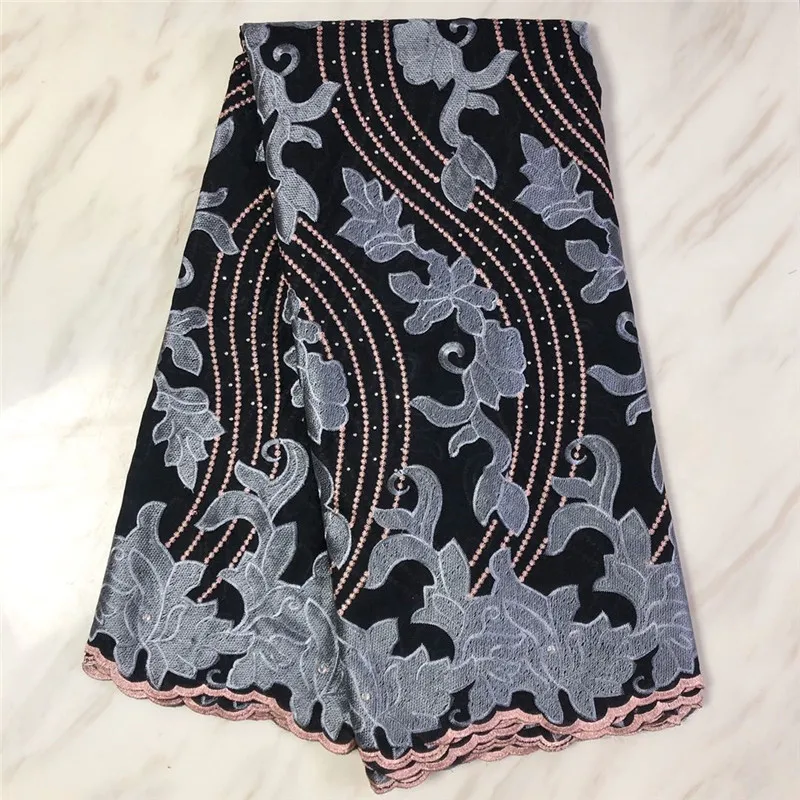 Горячая Распродажа африканская сухая хлопчатобумажная кружевная ткань высокого