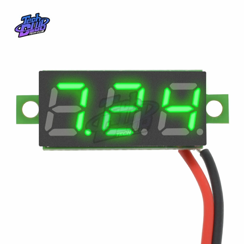 Цифровой мини вольтметр измеритель напряжения 0 28 дюйма 2 5 30 в светодиодный экран