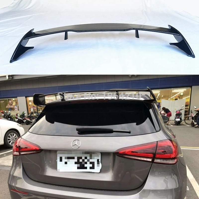 ABS пластик глянцевый черный красный цвет задний спойлер крыло для Benz W177 хэтчбек