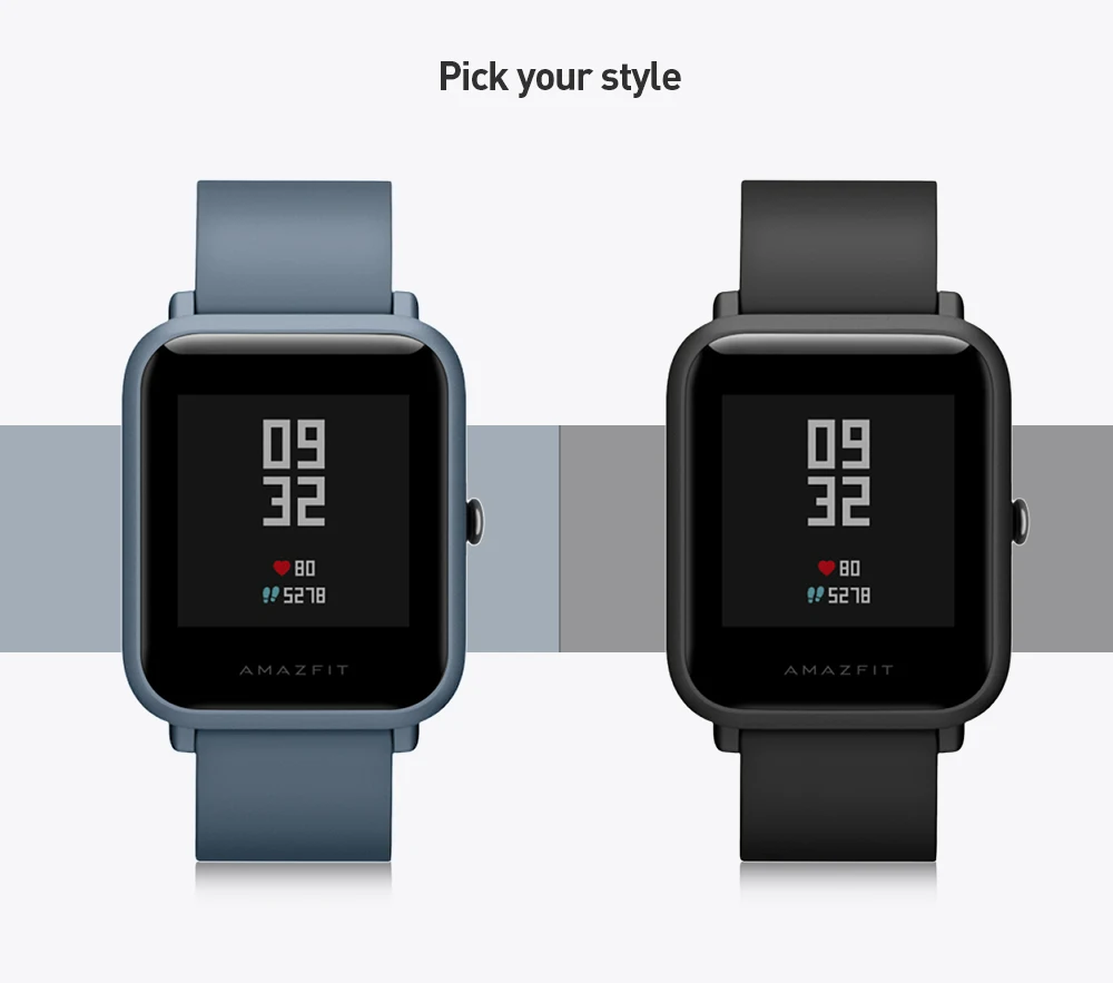 Смарт-часы AMAZFIT Bip Lite, несколько видов спорта, глобальная версия, режим ожидания на 45 дней, монитор сердечного ритма, фитнес-трекер