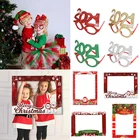 Рождественские украшения CYUAN, Счастливого Рождества 2022, очки, повязка на голову, фоторамка, реквизит, Санта-Клаус, рождественские подарки для детей, Рождество