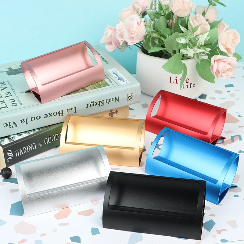 Creative Metal Card Holders Office Desk Business Card Holders Desk Storage Stand