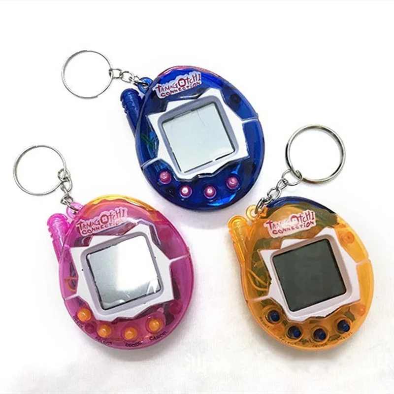 Прозрачные электронные питомцы Tamagotchi 90S ностальгические 49 в 1 Виртуальная кибер